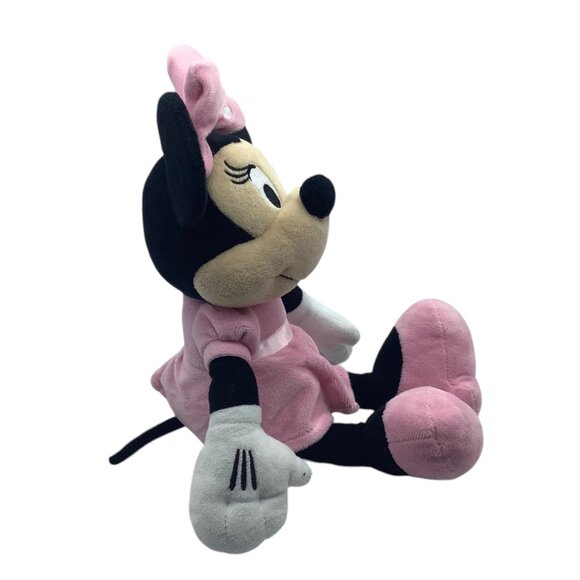 Disney Minnie Mouse Plush Doll Pink Dress & Bow 14" Stuffed Toy Kids Preferred - Picture 5 of 10